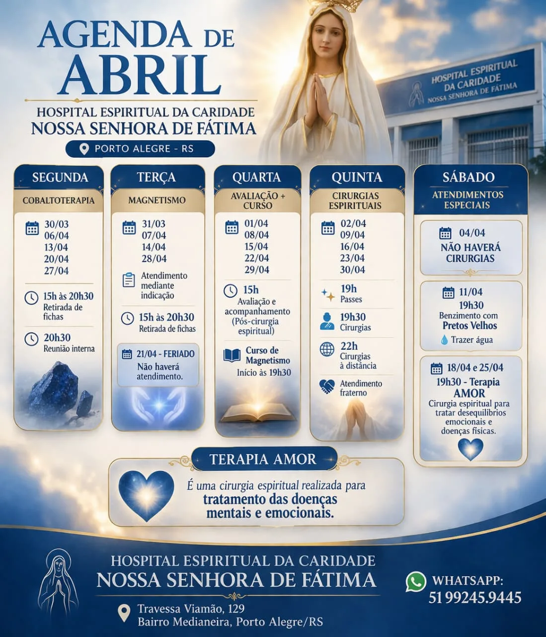 Agenda de atendimentos